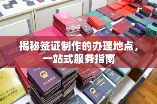 瓮安揭秘签证制作的办理地点，一站式服务指南