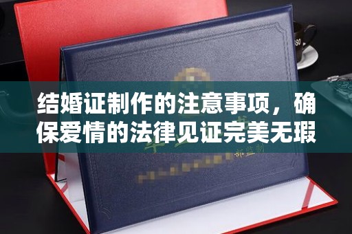 瓮安结婚证制作的注意事项，确保爱情的法律见证完美无瑕